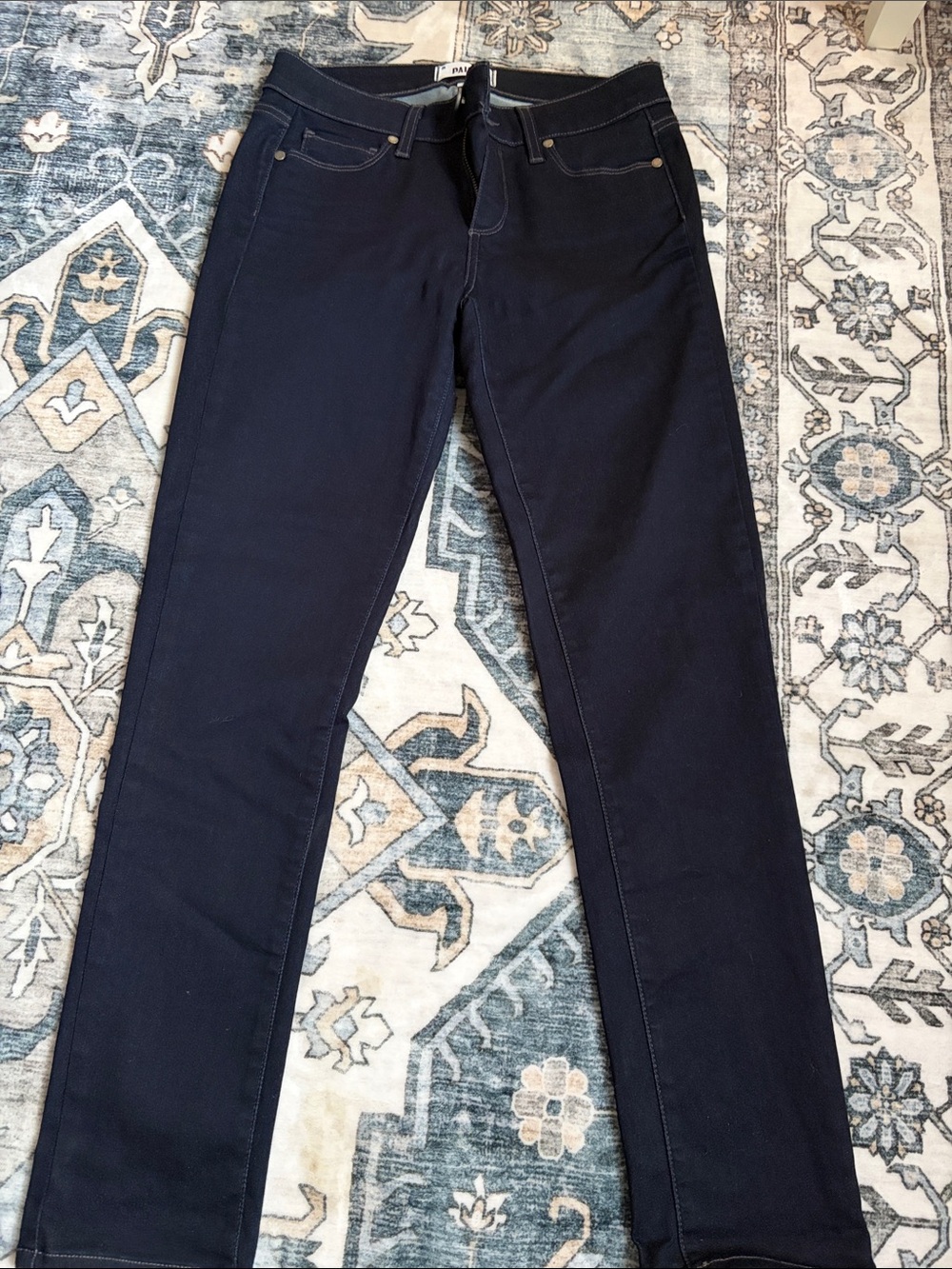 PAIGE Dark Blue Women’s Slim Jeans